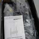 Amazon Basics Swivel Pedestal Table Top TV Mount, Height Adjustable 14-19 Inches, for 32" to 65" TVs up to 55 lbs, Universal TV Stand, VESA 400x400, Black