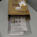 Acrylic Display Case for Collectibles, Clear Storage Bin with 3 Adjustable Layers and 1 Removable Divider, Stackable Clear Storage Box with Magnetic Door for Figures, Home or Office,Large