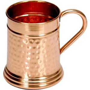 NZM Premium 22 Oz Hammered Moscow Mule Copper Mug | Handcrafted 100% Pure Copper Mug | Large 22 Oz Tankard Beer Stein | Keeps Drinks Chilled Longer | Best Gift - Perfect For Moscow Mules