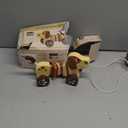 Baby Toys Car,Wooden Pull Along Toddler Toy, Developmental Toy for 1 Year Old Girl Boy Birthday Gift, Brown