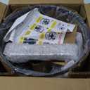 Bargeni Flush Mount Light Fixture,13-inch Rustic Ceiling Light Fixture,Matte Black Finish,3-Light Farmhouse Light Fixtures for Living Room,Kitchen,Bedroom,Dining Room,Foyer,Hallway