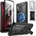 SUPCASE for Samsung Galaxy S26 Plus Case with Stand (UB Pro Mag), [2 Front Frames] [Compatible with MagSafe] [Built-in Screen Protector & Belt-Clip] Protective Phone Case for Galaxy S26 Plus, Black