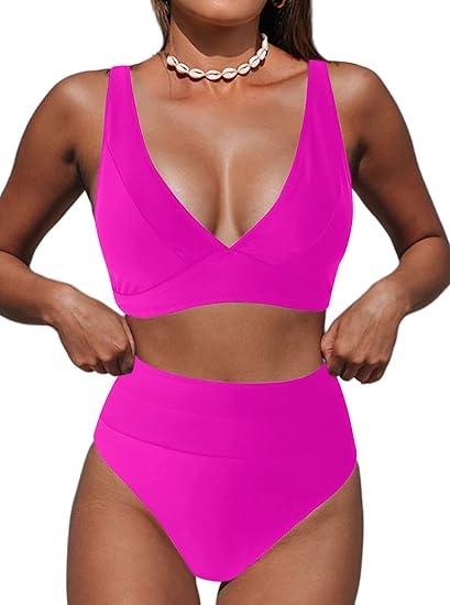 HILINKER Women's Swimsuit Pink XL