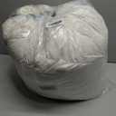 BPC Heavyweight Organic Feather Down Comforter King Size, Hotel-Luxury Extra Fluffy Duvet Insert with Cotton Cover and Puffy Feather Down Filling for Winter, Ivory White, 106x90 Inches