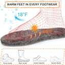 riemot Womens Sheepskin Wool Insoles, 100% Australian Wool Fleece Upper, 15mm Thick Warm Winter Boot Inserts, Cozy Replacement Insoles for Snow Boots, Slippers & Roomy Shoes Grey EU40/US9 (Gray)