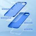 Miracase Ultra Slim Designed for iPhone SE Case 2022(3rd Gen)/iPhone SE Case(2nd Gen)/iPhone 7 Case/iPhone 8 Case with Screen Protector, Multi-Color Silicone Shockproof Phone Case(Mediterranean Blue)