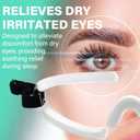 Kingdder 2 Pcs Eye Shield Clear Eye Shield for Sleeping Protective Goggles with Adjustable Strap and Soft Padding, Sensitivity of The Eyes to Light, Storage Bag