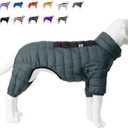 ArmyGreen Dog Jumper, Windproof, Reflective - Dirigible Winter Jacket, Small
