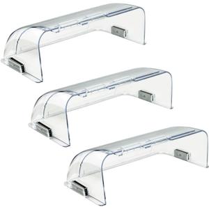Heating & Air Vent Deflector for Vents, Sidewall, Ceiling, Floor Registers - Adjust Between 9"-14", Magnetic Vent Covers for Air Conditioning, Heat, AC, Floor, Under Furniture (3 Pack Clear)