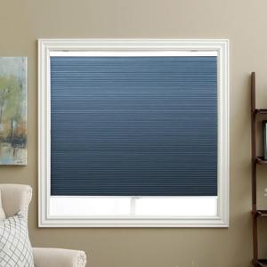Blackout Cellular Shades Cordless Honeycomb Blinds Fabric Window Shades, 32x64 inch, Ocean Blue(Blackout)