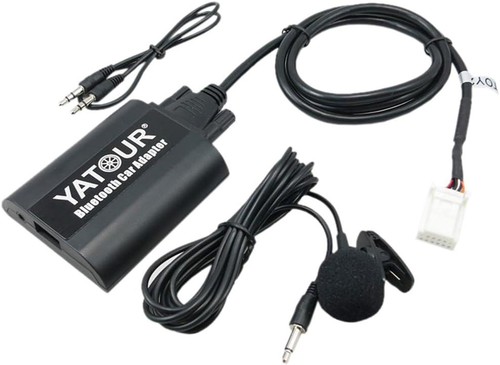 Yatour Bluetooth Car Adapter Music CD Changer 6+6PIN CDC Connector for Toyota/Lexus