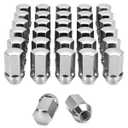 32pcs 14x1.5 OEM Lug Nuts Replacement 2008-2024 Chevy Silverado GMC Sierra 2500 3500, M14-1.5 One-Piece Design Chrome Large Acorn Seat Wheel LugNuts 1.75" Height 7/8" Hex GM Part No 611-236 9596070