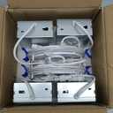 Meconard 4 Pack 4 Inch LED Recessed Ceiling Light with Junction Box, 3000K/4000K/5000K Selectable, 9W=75W 750LM, Dimmable Canless Downlights, ETL and Energy Star Listed