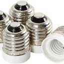 Yi Lighting - E26/E27 to E17 Adapter, Medium to Intermediate Socket Converter (12 Pack)