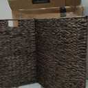 Best Choice Products 13x13in Pack of 5 Cube Storage Baskets, Water Hyacinth Multipurpose Collapsible Organizers, Handwoven Laundry Totes for Laundry, Living Room, Kids Room & Nursery - Brown