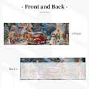 Worltoldb Christmas Red CarCurtain Valance Short Rod Pocket Window Treatment for Living Room Bedroom Kitchen Bathroom 1 Panel 54" W x 18" L