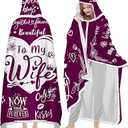 Wearable Blanket Hoodie For Mom Wife Best Ever Hoodie From Husband Daughter Christmas Gift Anniversary Birthday
Amazon's Choice