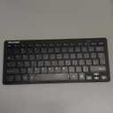 TECKNET 2.4G Wireless Keyboard - Mini Compact Keyboard with Media Hotkeys, 12-Month Battery Life, Compatible with PC, Desktop, Laptop, Smart TV - Black