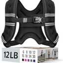 Zeerun Weighted Vest for Women & Men with Reflective Stripe and Adjustable Buckle, Comfortable & Durable Rucking Vest for Walking, Running & Strength Training