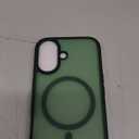 Miracase Magnetic for iPhone 17 Case (Compatible with MagSafe) with Screen Protector Military-Grade Protection, Anti-Fingerprint Translucent Matte Phone Cover for iPhone 17 6.3 inch, Dark Green