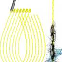 35inch Drain Clog Remover, Drain Cleaner Hair Clog Remover with Rotating Handle and 7 Refills, Drain Hair Remover Plumbing Snake, Easy and Quick Unclog Bathtub Drain, Sink, Shower (7 Pack)