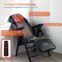 Foldable Electric Massage Chair with Heat FR-M25D Full Body Massage Portable Adjustable Backrest Height Neck Position Suitable for Heights from 59 in to 79 in