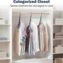 HOUSE DAY Closet Organizers and Storage 10 Pack, Premium Smart Hanger, Sturdy, Cascading Hangers with 5 Holes for Heavy Clothes, Magic Space Saving Hangers College Dorm Room Essentials - Misty Blue