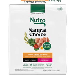Nutro Natural Choice Small Breed Dog Food Dry, Chicken & Brown Rice Recipe, 13 lb. Bag