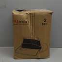 2-Pack is More economical,Brooms with Dustpan Combo Set with 52" Long Handle, Dustpan Teeth with self-Cleaning Function, Indoor and Outdoor Sweeping, Perfect for Home Office (Large/Red /2-Pack)