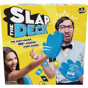 Goliath Slap The Deck Game - Fast-Paced Card Game with Big Foam Hands - Ages 7 and Up, 2-4 Players