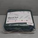 LuxClub 4 PC California King Sheet Set, Breathable Luxury Bed Sheets, Deep Pockets Wrinkle Free Cooling Sheets Machine Washable Hotel Bedding Silky Soft - Emerald Cal King