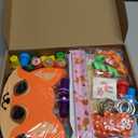 Fox Party Favors, 132PCS Fox Themed Birthday Party Supplies, Fox Gifts Goodie Bag Stuffers Stickers Stamps Toys Pinata Prizes for Jungle Safari Party Woodland Creatures Fox Birthday Party Decorations