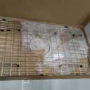 Sink Protector Grid 26-1/16" x 14-1/16", Centered Drain with Corner Radius 3-1/2", 304 Stainless Steel Material Centered Drain