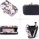 Women Clutches Flower Evening Handbag Chain Strap Shoulder Bag
