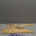 Wooden Cat Lounge Chair,Natural Solid Wood Elevated Cat Beach Chair with Sturdy Canvas,Adjustable Kitty Hammock Bed for Outdoor Indoor Kittens Rabbits Large Pets Under 22 Pounds