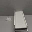 RICHER HOUSE 5 Set White Floating Shelves, Wall Mounted Shelves for Wall Decor, Modern Picture Ledge Shelf with Lip for Storage Nursery, Bedroom, Living Room, Bathroom - White