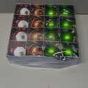 Fanfantoey Christmas Balls Ornaments Set, 16Pcs 2.4 Inch Christmas Tree Ornaments, Red Green White Shatterproof Christmas Tree Balls for Xmas Decorations