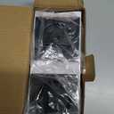 Square Door Hardware - Sliding Pocket Door Lock with Key, Flush Latch for Bed/Bath, Matte Black, 2-3/8" Backset