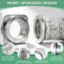 Magnetic Dryer Vent Connector Kit Airtight Seal Magnetic Dryer Vent Coupling Easy to Clean Lint Quick Connect for 4 Including a 3.3ft Save 4-6in of Space