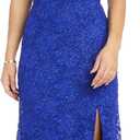 Women's Lace Whispers Corset Gown (Royal), Size 18W