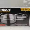 Cuisinart 5.5 Quart Saut Pan w/ Cover, Stainless Steel Pan with Lid, Large Kitchen Pan, Dishwasher Safe, Compatible with Induction, Electric, Gas Cooktops, Oven Safe Saucepan, Cool Grip Handles