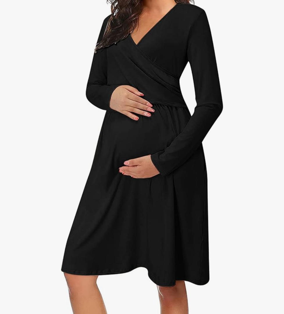 Women Summer Pregnant Nursing Shirt Maternity Breastfeeding Tops Short Sleeve Striped Clothing, 2XL