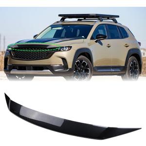 Hood Deflector Compatible with 2023 2024 2025 CX50 Gloss Carbon Fiber Hood Bug Deflector Front Bumper Stone Guard Protection