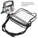 belupai Clear Crossbody Purse Bag, Clear Bags Stadium Approved Clear Tote Bag with Zipper Closure, Shoulder Bag with Flexible Shoulder Strap for Concerts Sports Festivals