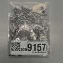 White Head 100 PCS #8x1 Stainless Steel Phillips Pan Head Wood Screws,White Coated Screws Covers Head Wood Screws,Stainless Steel 18-8 A2(304) Screw,Home Screw Kit by QISHENG