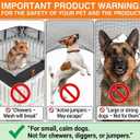 PJYuCien Dog Playpen Mesh Top Cover, Fits 36 Inch 4 Panels Regular Square Plastic Exercise Pet Pen, Adhesive Tape Connections, Black (Note: Cover Only, Fence Not Included)