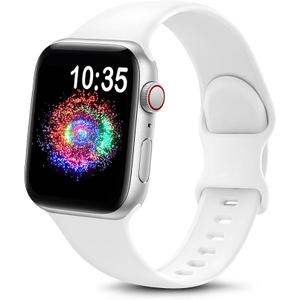 Wearlizer Leather Band Compatible with Apple Watch Bands Women 41/40/38/42/44/45/46/49mm, Dressy Fancy Slim