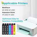 ZIPRINT Remanufactured Ink Cartridge Replacement for EPSON 232 Ink Cartridge Compatible with XP 4200 XP-4200 Printer Ink Cartridges WF-2930 WF-2950 XP-4205 Printer (3XL Black, 3 Standard CMY)