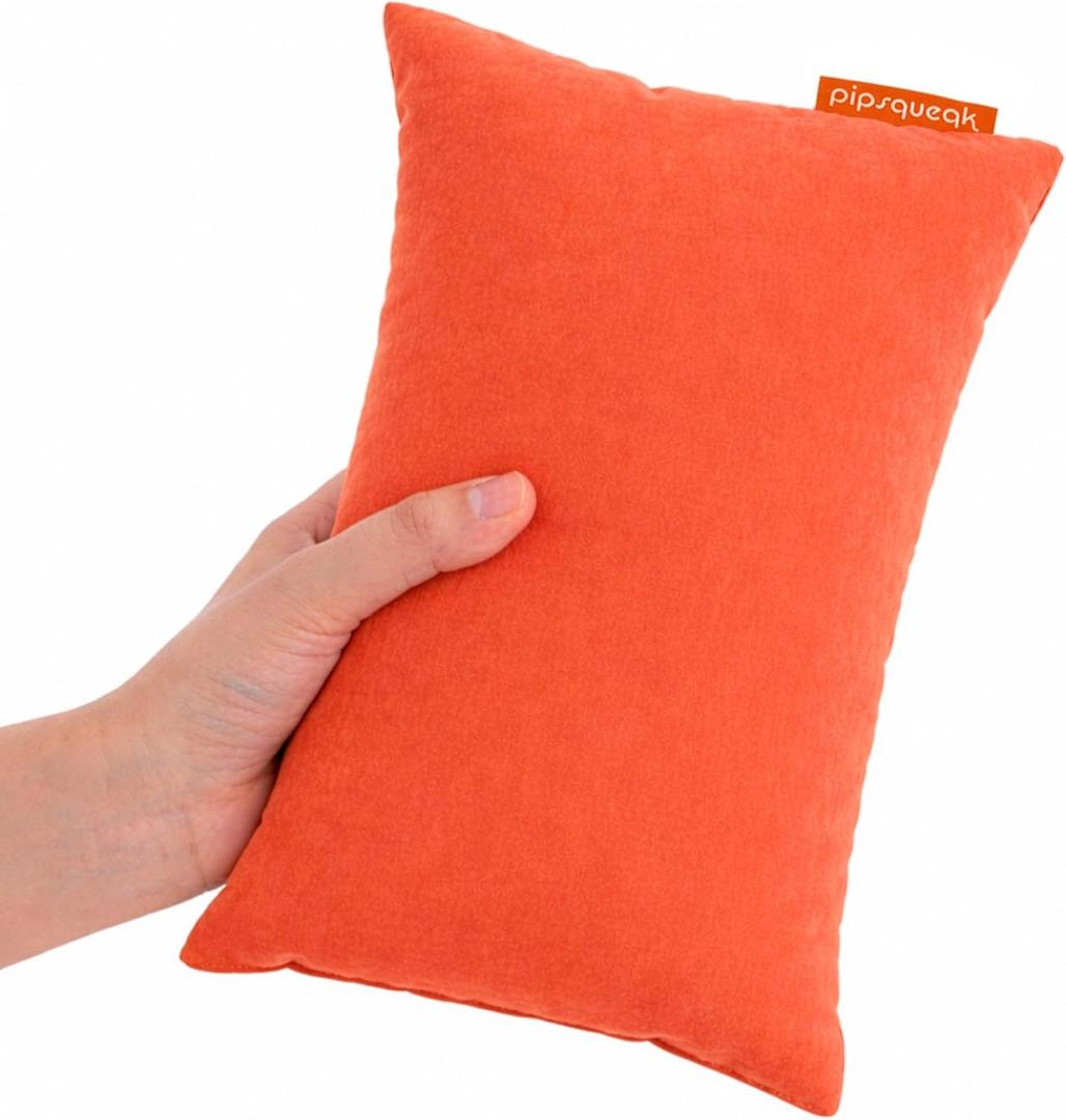 Pipsqueak Microfiber Pillow - Small, Mini, Tiny - 11 x 7 in - Perfect for Travel, Cars, Airplanes, Camping, Dogs, Toddlers, Kids, Lumbar, Knees and Neck - Ages 2 Yrs and Up