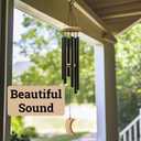 Wind Chimes for Outside - 32" Aluminum & Pine Wood Relaxing Windchimes Outdoors Unique - Large Wind Chime - Memorial Wind Chimes for Loss of Loved One - Memorial Windchimes in Memory of A Loved One (Moon)